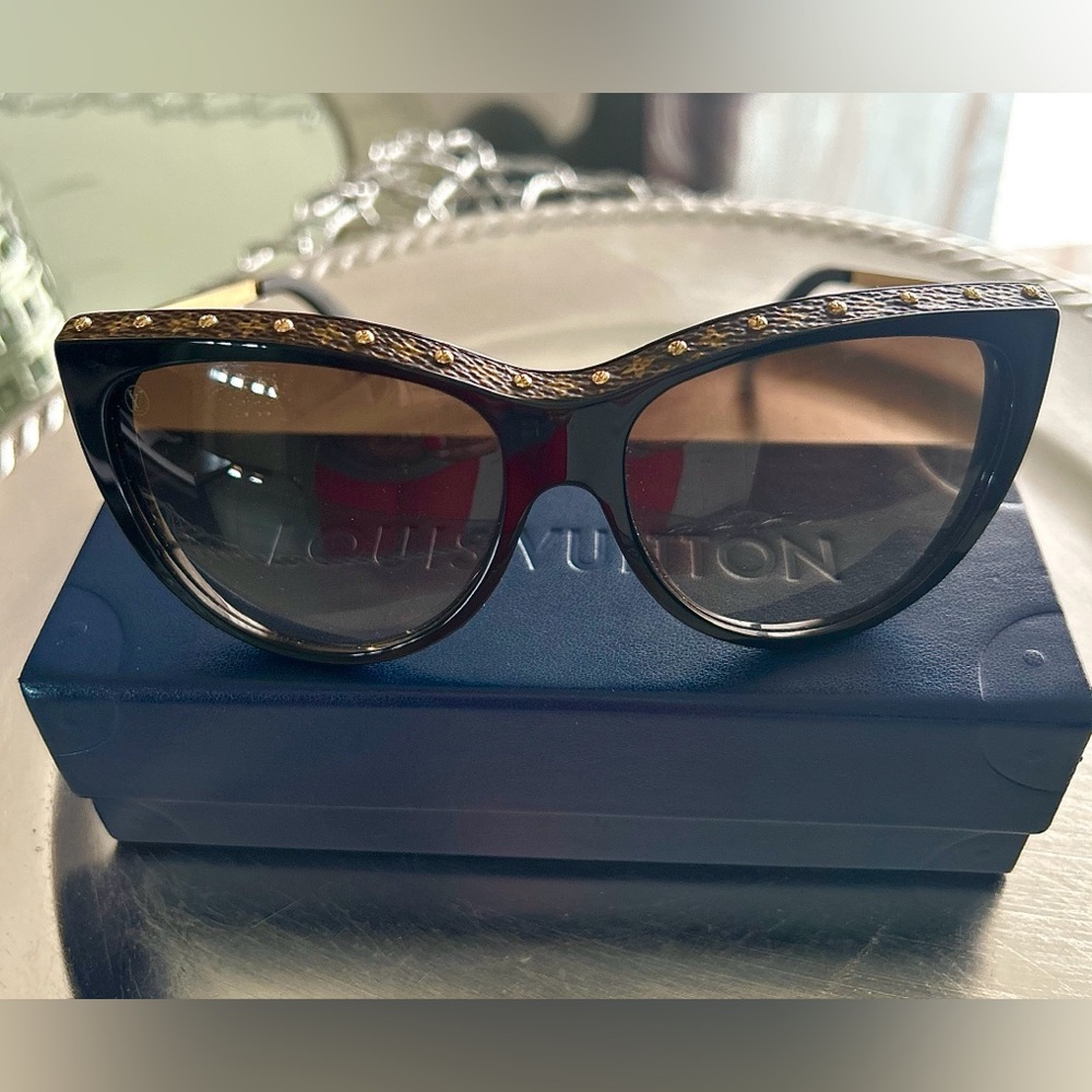 Louis Vuitton La Boum Canvas Cat-Eye Sunglasses